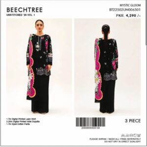Beectree 3pc digital printed lawn