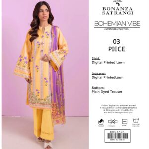 Bonanza Satrangi lawn 3pc