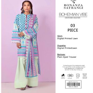 Bonanza Satrangi lawn 3pc