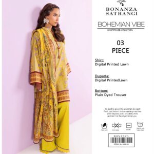 Bonanza Satrangi lawn 3pc