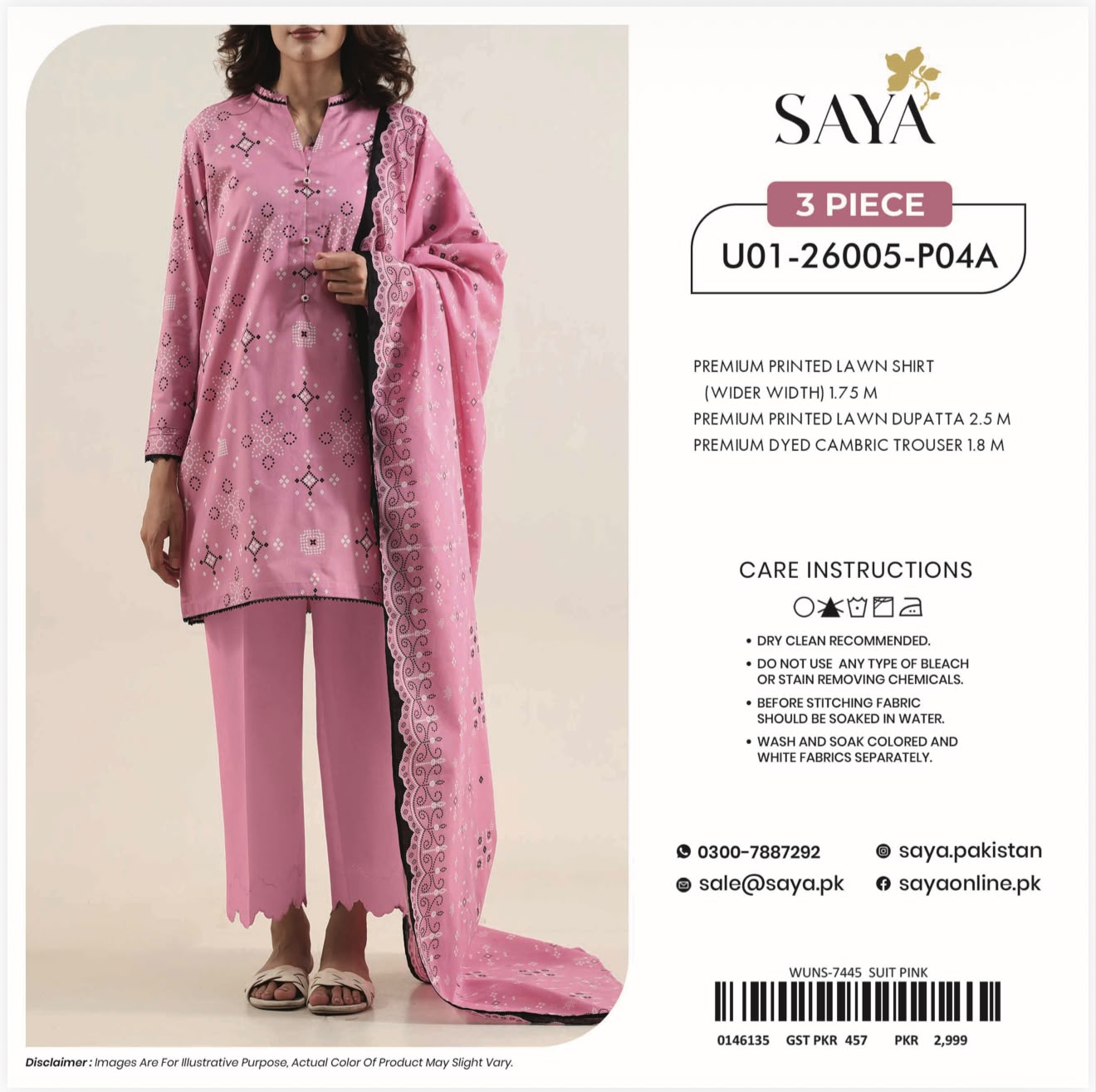 Saya lawn 3pc