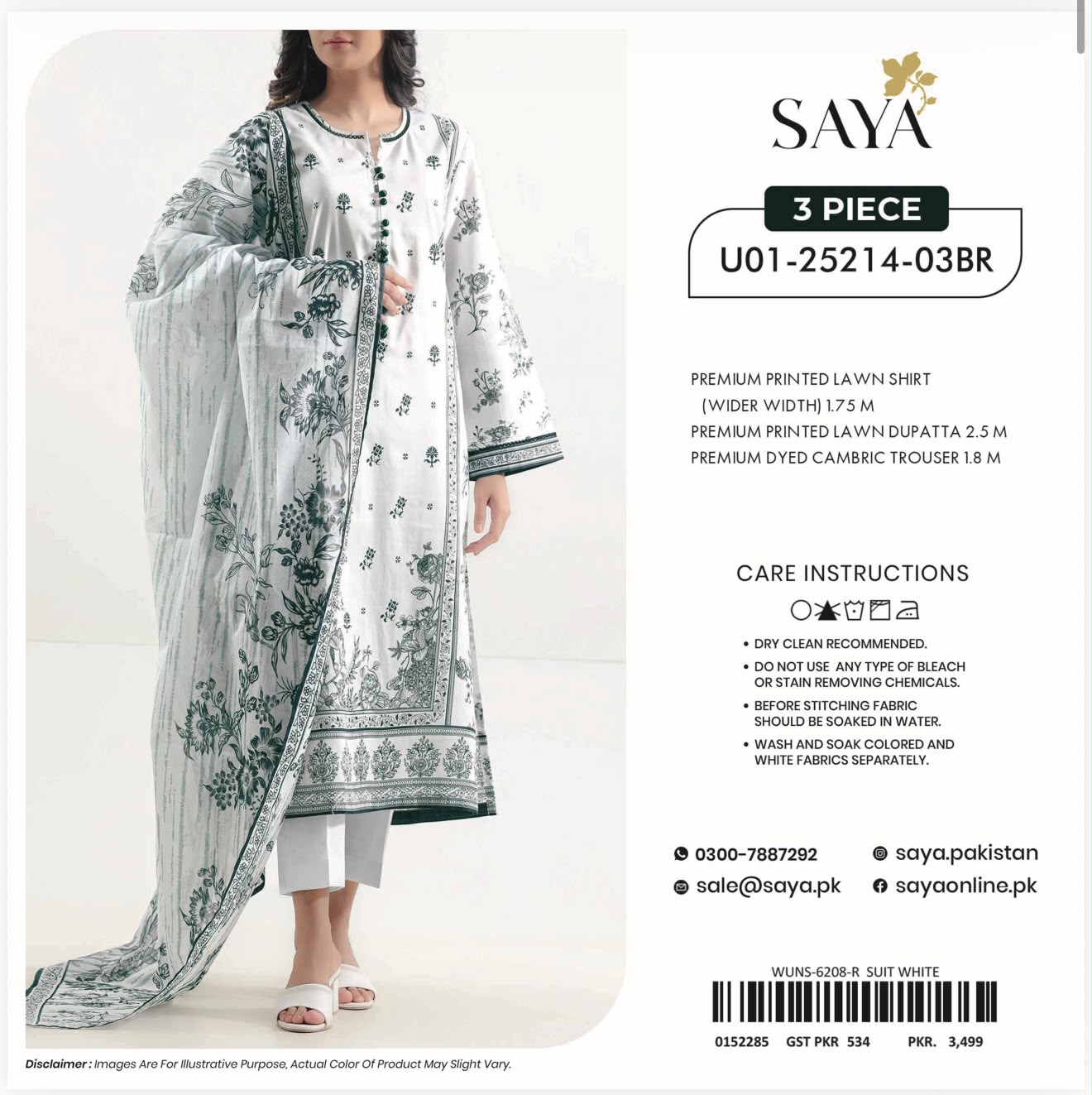 Saya lawn 3pc