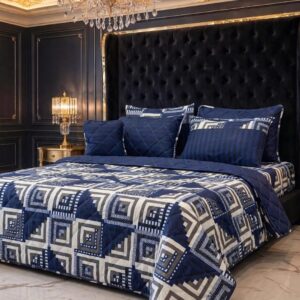 7pc printed comforter set